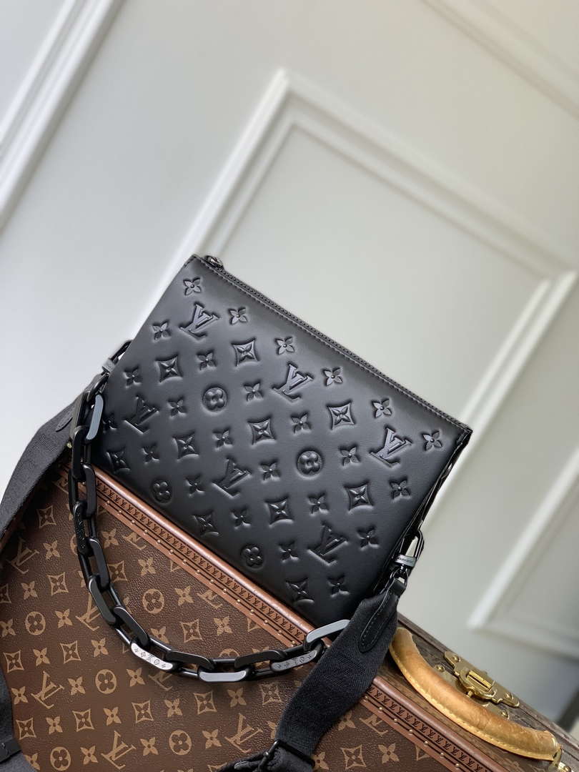 LV M11370 Louis Vuitton Coussin PM Handbag Black