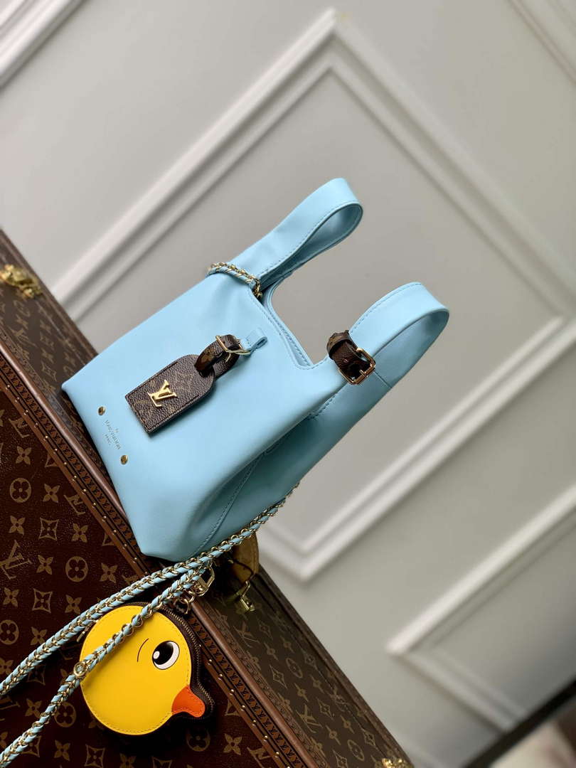 LV M11387 Louis Vuitton Atlantis BB Handbag Baby Blue
