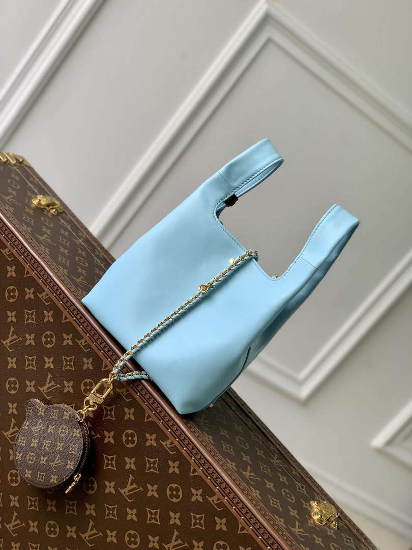 LV M11387 Louis Vuitton Atlantis BB Handbag Baby Blue - Default Title - View 3