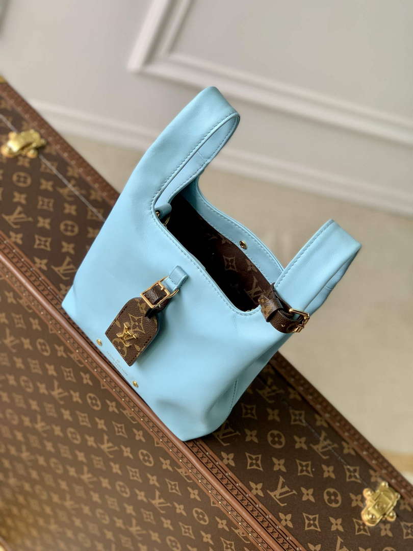 LV M11387 Louis Vuitton Atlantis BB Handbag Baby Blue - Default Title - View 9