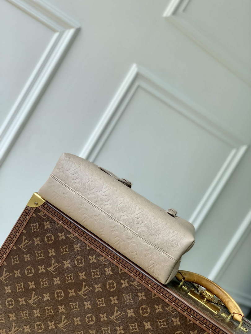 LV M11463 Louis Vuitton Babylone Tote MM Bag Tourterelle Grey - Default Title - View 4