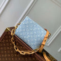 LV M11401 Louis Vuitton Coussin BB Handbag Sky Blue Denim - Default Title - View 1