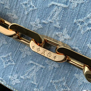 LV M11401 Louis Vuitton Coussin BB Handbag Sky Blue Denim - Default Title - View 8