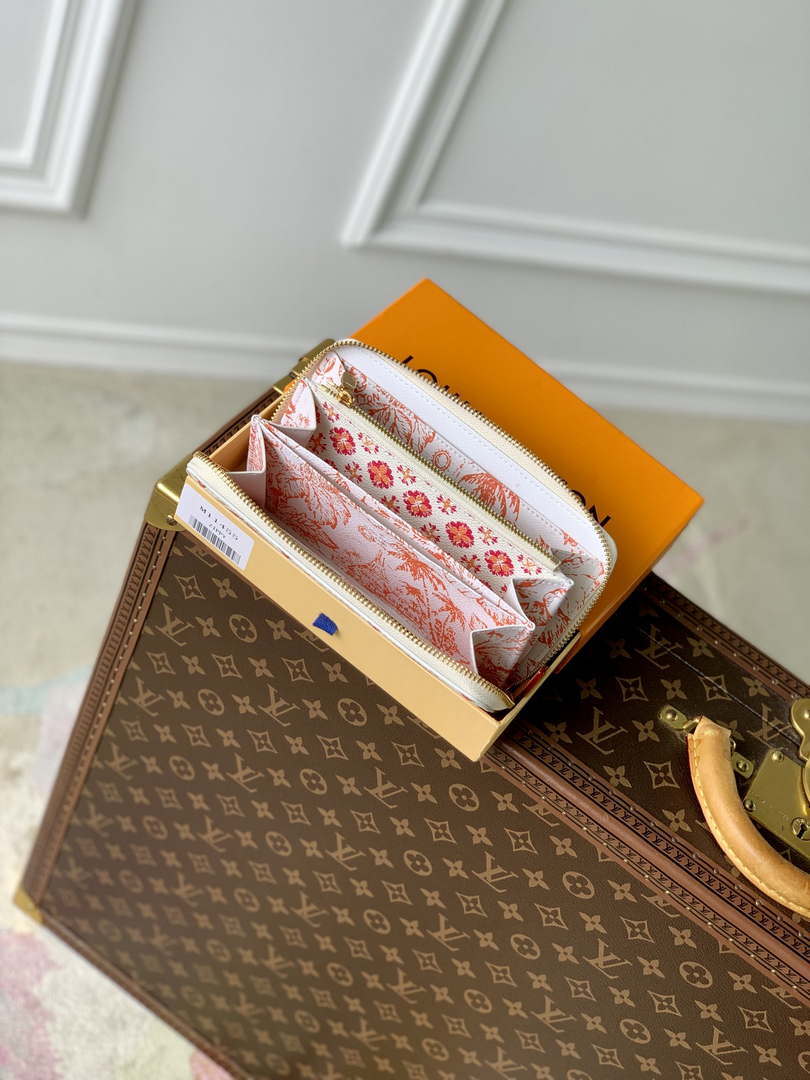 LV M11455 Louis Vuitton LV By The Pool Zippy Wallet Coral - Default Title - View 9