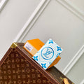 LV M11457 Louis Vuitton LV By The Pool Zippy Passport Cover Other Monogram Canvas Blue - Default Title - View 1