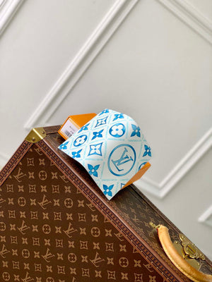 LV M11457 Louis Vuitton LV By The Pool Zippy Passport Cover Other Monogram Canvas Blue - Default Title - View 4