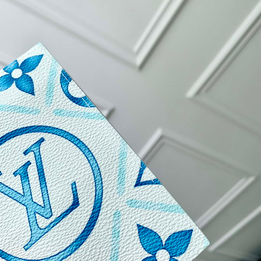 LV M11457 Louis Vuitton LV By The Pool Zippy Passport Cover Other Monogram Canvas Blue