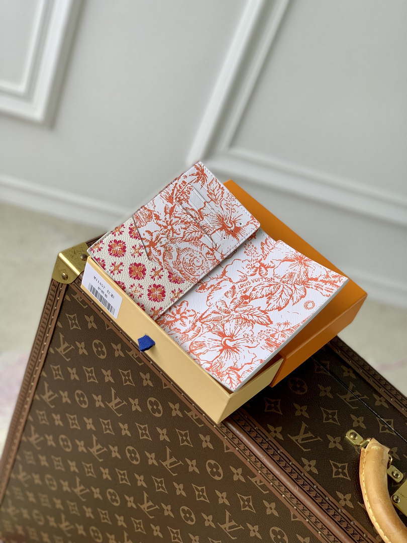 LV M11457 Louis Vuitton LV By The Pool Zippy Passport Cover Other Monogram Canvas Coral