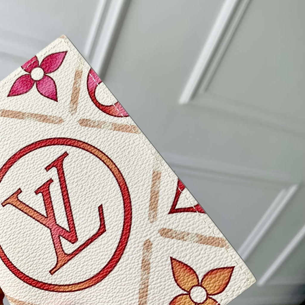 LV M11457 Louis Vuitton LV By The Pool Zippy Passport Cover Other Monogram Canvas Coral