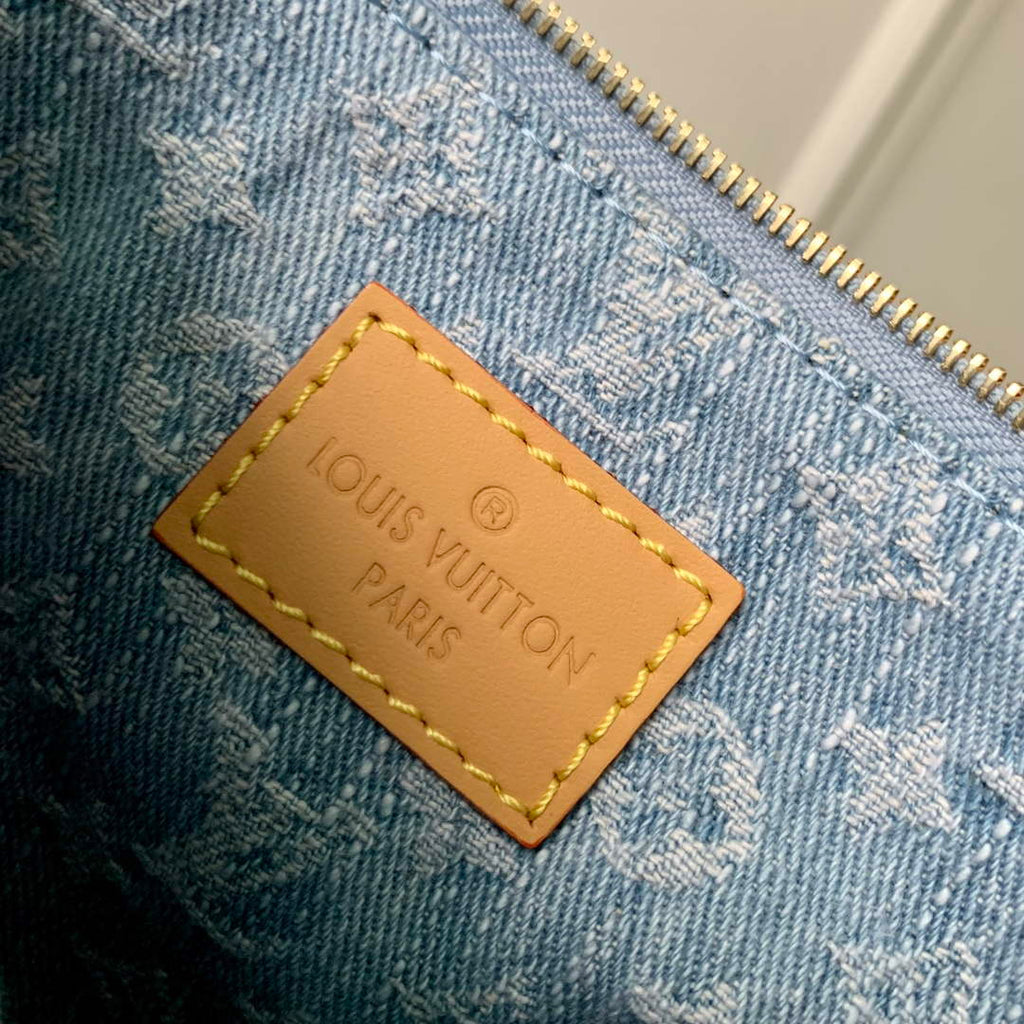 LV M11462 Louis Vuitton CarryAll PM Bag Sky Blue Denim