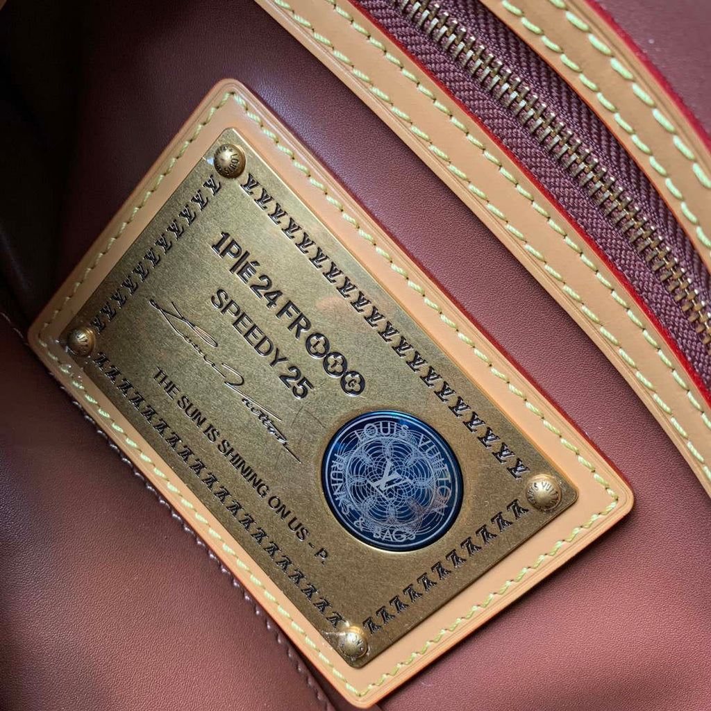 LV M11562 Louis Vuitton Speedy P9 Bandouliere 25 Monogram Bag Rose Red