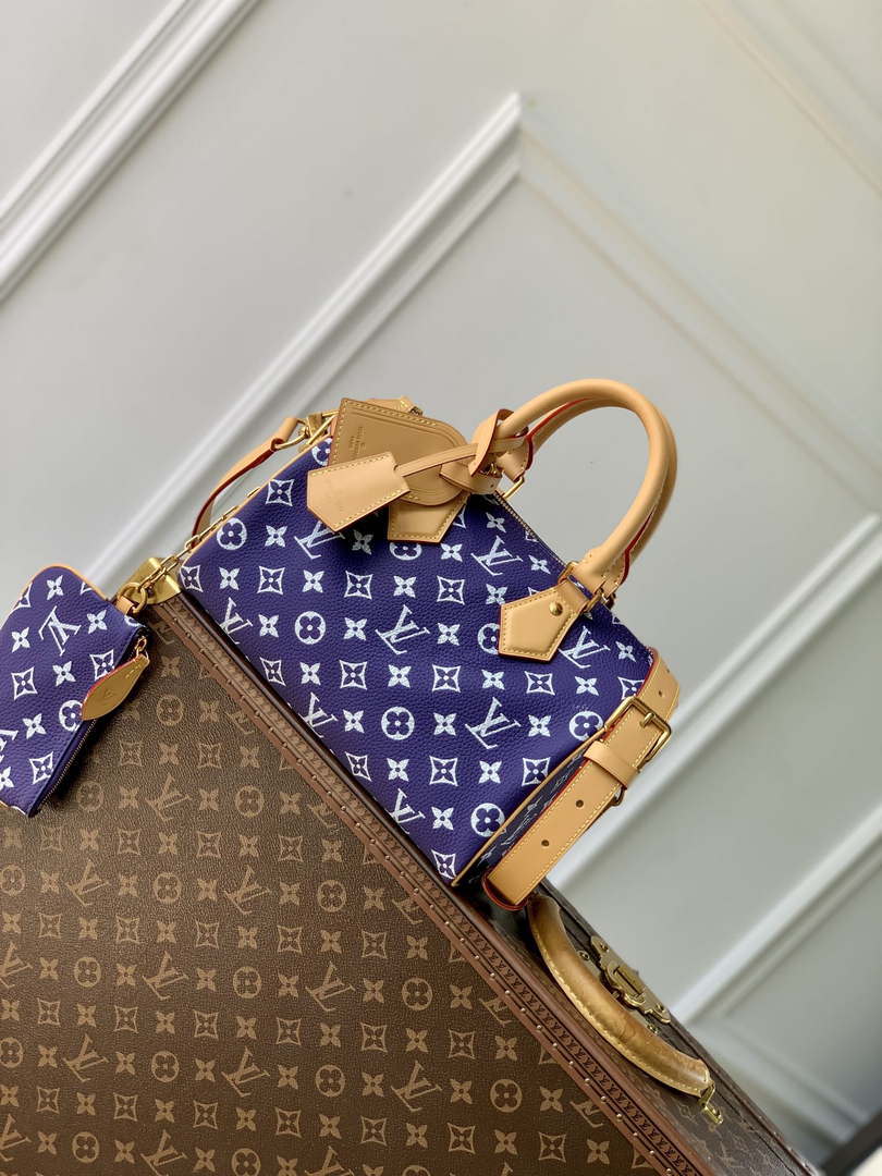 LV M11562 Louis Vuitton Speedy P9 Bandouliere 25 Monogram Bag Purple