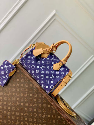 LV M11562 Louis Vuitton Speedy P9 Bandouliere 25 Monogram Bag Purple - Default Title - View 1