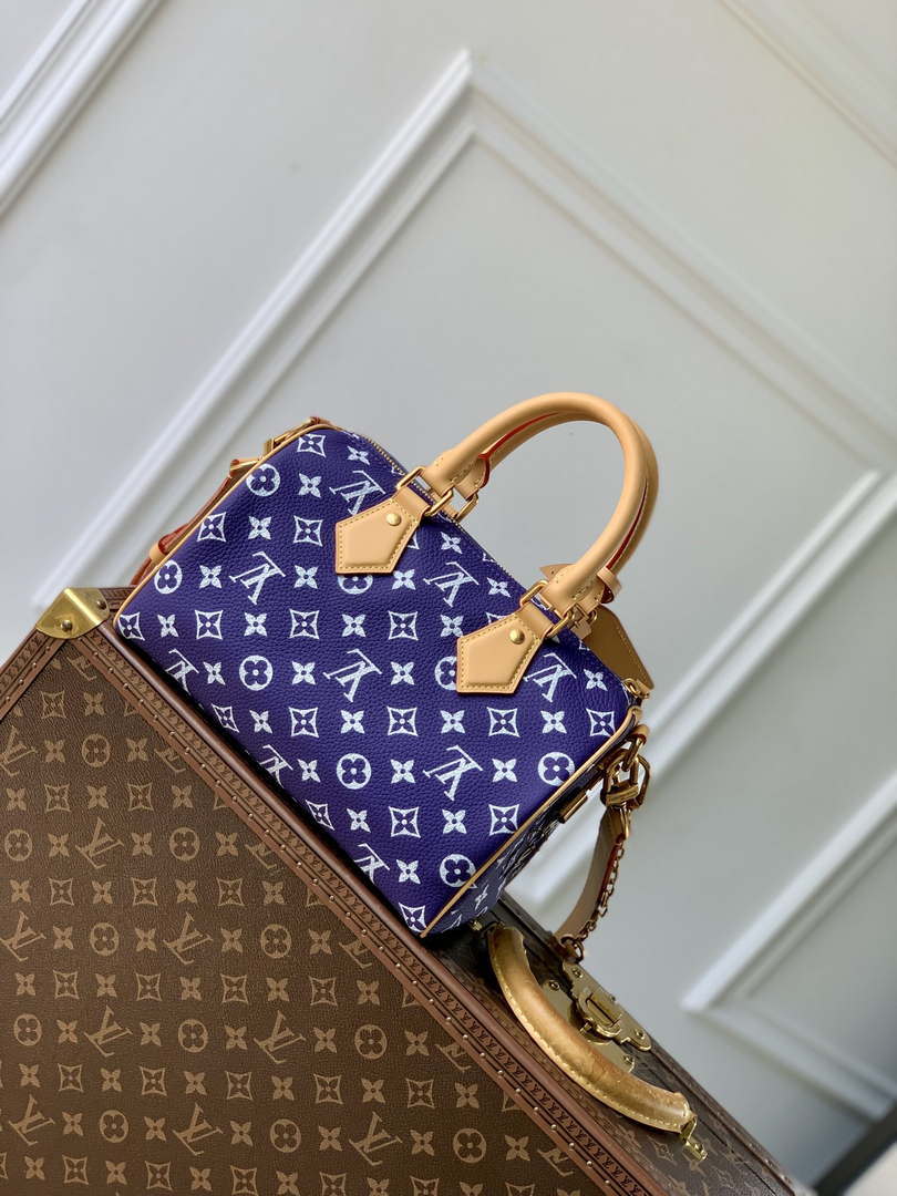 LV M11562 Louis Vuitton Speedy P9 Bandouliere 25 Monogram Bag Purple
