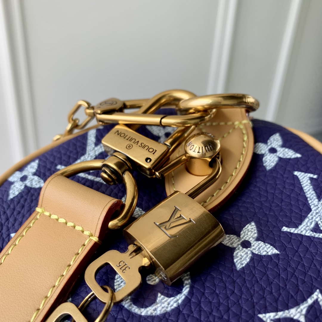 LV M11562 Louis Vuitton Speedy P9 Bandouliere 25 Monogram Bag Purple