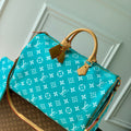 LV M11564 Louis Vuitton Speedy P9 Bandouliere 40 Bag Monogram Leather Lake Blue - Default Title - View 1