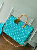 LV M11564 Louis Vuitton Speedy P9 Bandouliere 40 Bag Monogram Leather Lake Blue