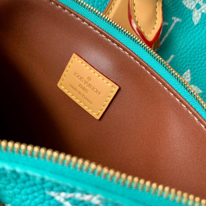 LV M11564 Louis Vuitton Speedy P9 Bandouliere 40 Bag Monogram Leather Lake Blue - Default Title - View 9