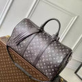 LV M11596 Louis Vuitton Keepall Bandouliere  50  Autres Cuirs Monogram Black - Default Title - View 1