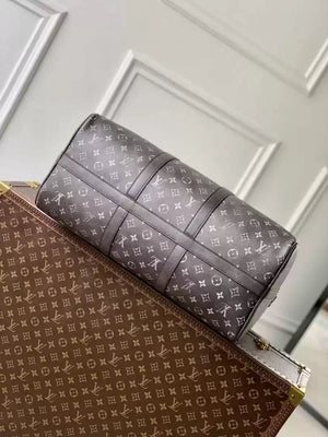 LV M11596 Louis Vuitton Keepall Bandouliere  50  Autres Cuirs Monogram Black - Default Title - View 4