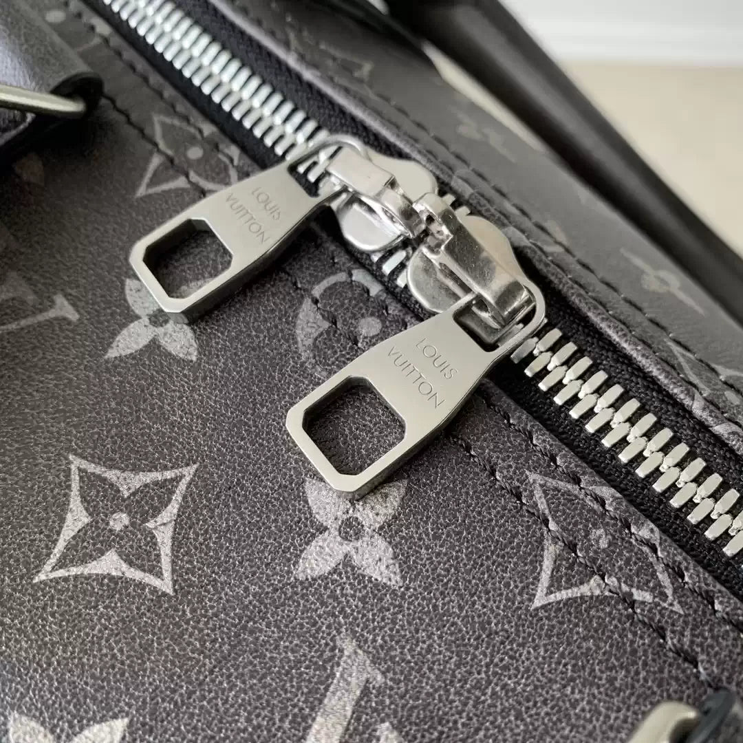 LV M11596 Louis Vuitton Keepall Bandouliere  50  Autres Cuirs Monogram Black
