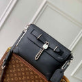 LV M11607 Louis Vuitton Steamer Crossbody Messenger Bag Black - Default Title - View 1