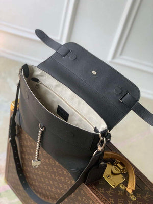 LV M11607 Louis Vuitton Steamer Crossbody Messenger Bag Black - Default Title - View 9