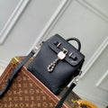 LV M11637 Louis Vuitton Steamer 15 Compact City Bag Black - Default Title - View 1