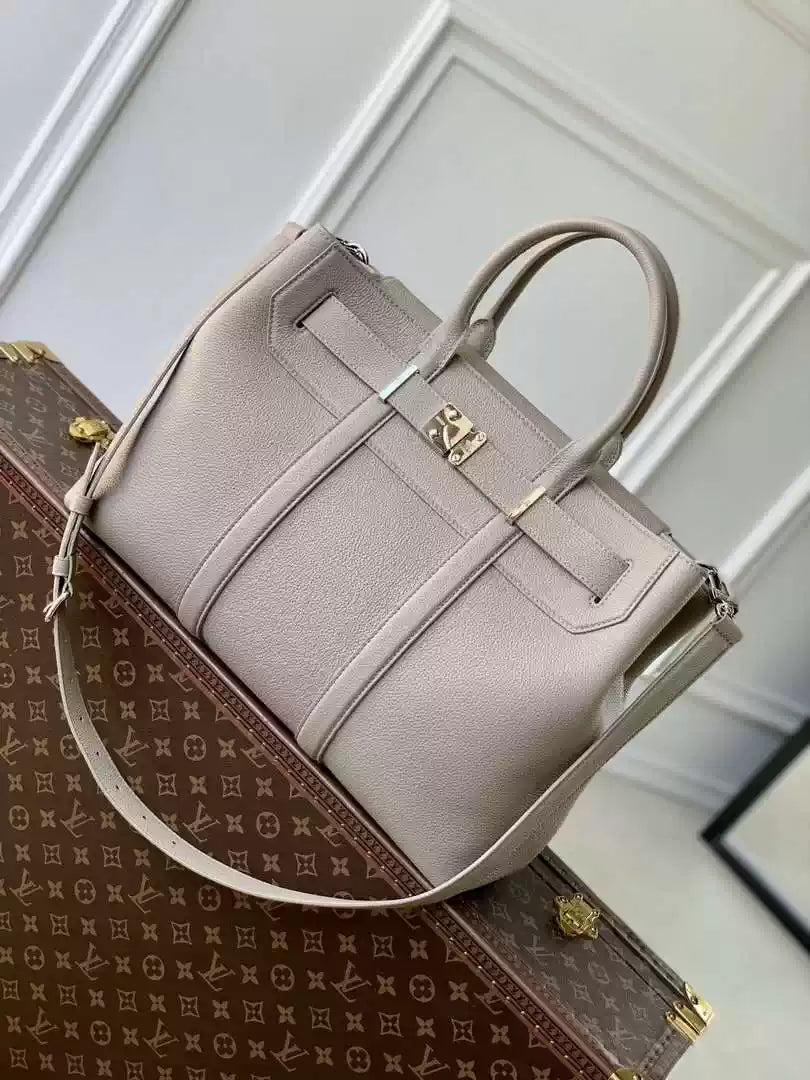 LV M11664 Louis Vuitton Georges Tote MM H30 Gray - Default Title - View 1