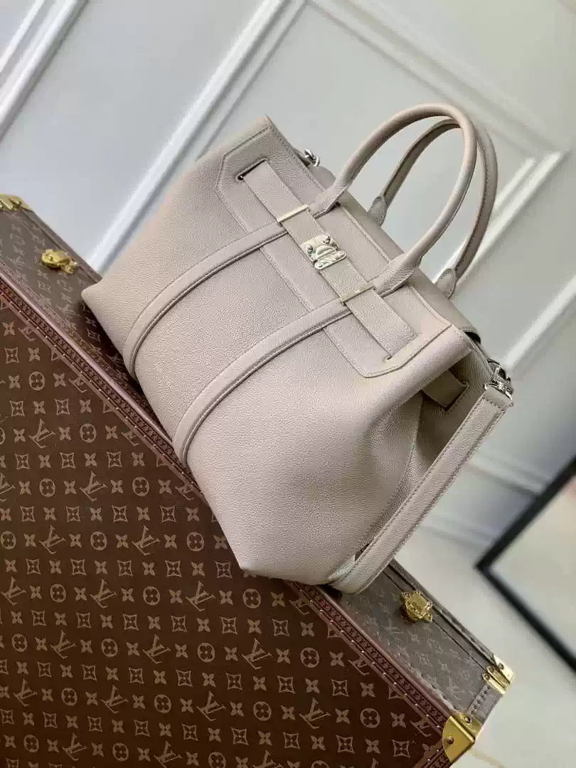 LV M11664 Louis Vuitton Georges Tote MM H30 Gray