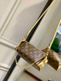 LV M11672 Louis Vuitton Bloom Pouch Bag Banana Yellow