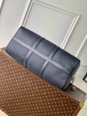 LV  M11693 Louis Vuitton Keepall Bandouliere 50 Travel Bag Ink Blue - Default Title - View 4