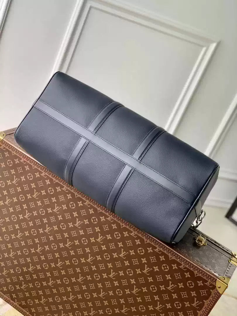 LV  M11693 Louis Vuitton Keepall Bandouliere 50 Travel Bag Ink Blue - Default Title - View 4