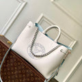 LV M11733 Louis Vuitton Bella Tote Bag White/Blue - Default Title - View 1