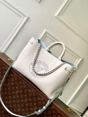 LV M11733 Louis Vuitton Bella Tote Bag White/Blue - Default Title - View 1