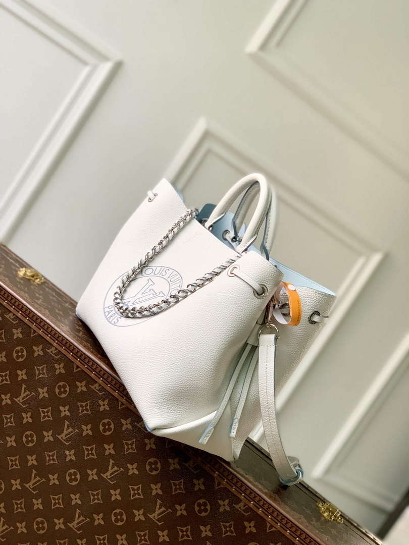 LV M11733 Louis Vuitton Bella Tote Bag White/Blue - Default Title - View 2