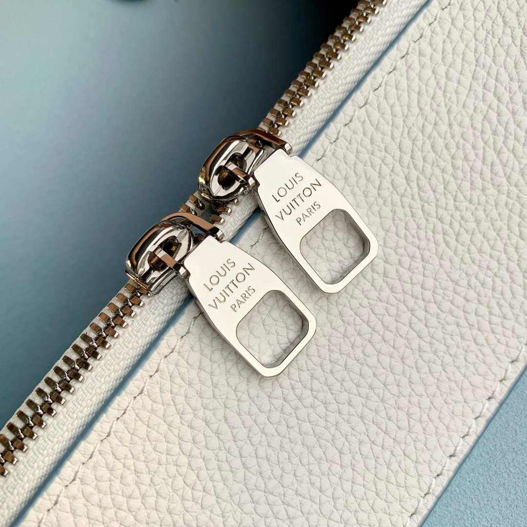 LV M11733 Louis Vuitton Bella Tote Bag White/Blue - Default Title - View 7