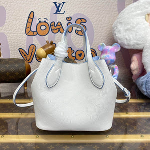 LV M11734 Louis Vuitton Blossom PM Tote Bag White/Blue - Default Title - View 2