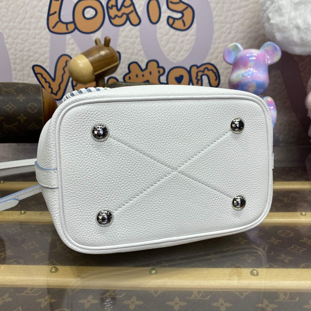 LV M11734 Louis Vuitton Blossom PM Tote Bag White/Blue - Default Title - View 4
