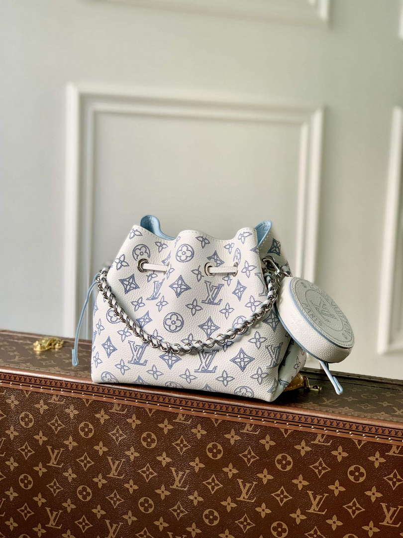 LV M11736 Louis Vuitton Bella Bucket Bag White/Blue