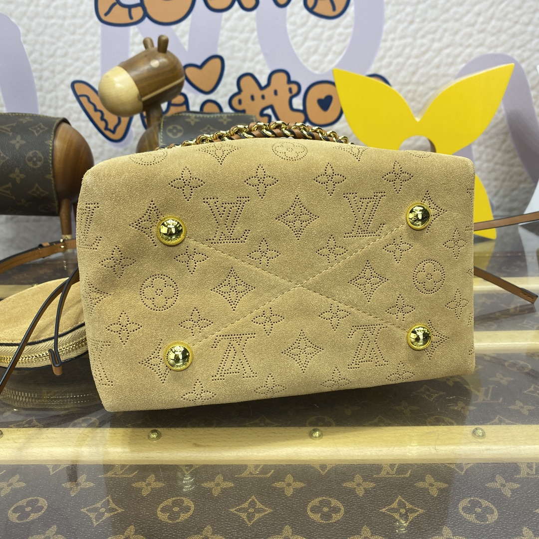 LV M11839 Louis Vuitton Bella Handbag Suede leather Bag Beige - Default Title - View 4