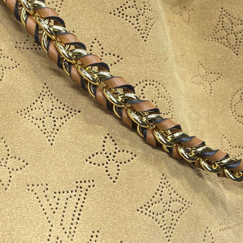 LV M11839 Louis Vuitton Bella Handbag Suede leather Bag Beige - Default Title - View 9