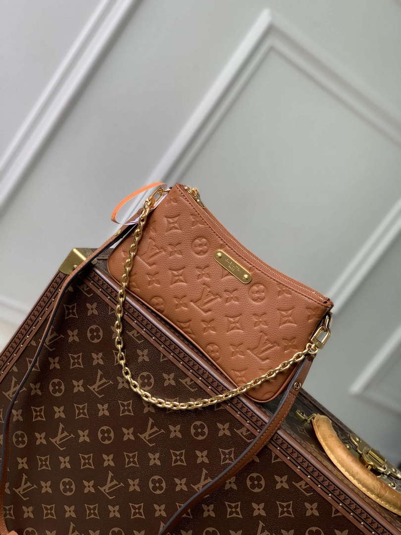 LV M11916 Louis Vuitton Liv Pochette Bag Cognac