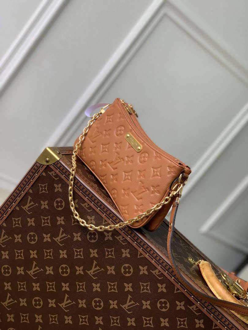 LV M11916 Louis Vuitton Liv Pochette Bag Cognac
