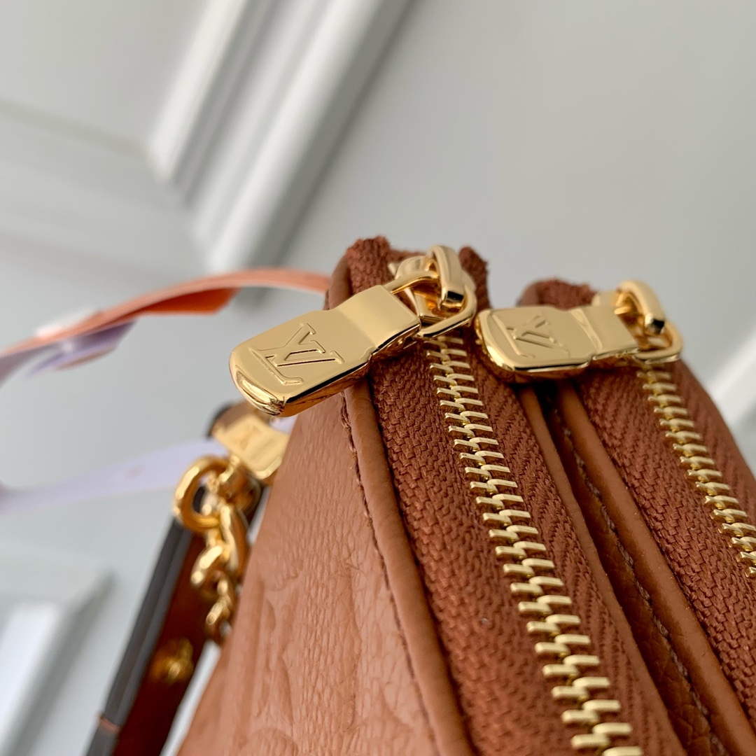 LV M11916 Louis Vuitton Liv Pochette Bag Cognac