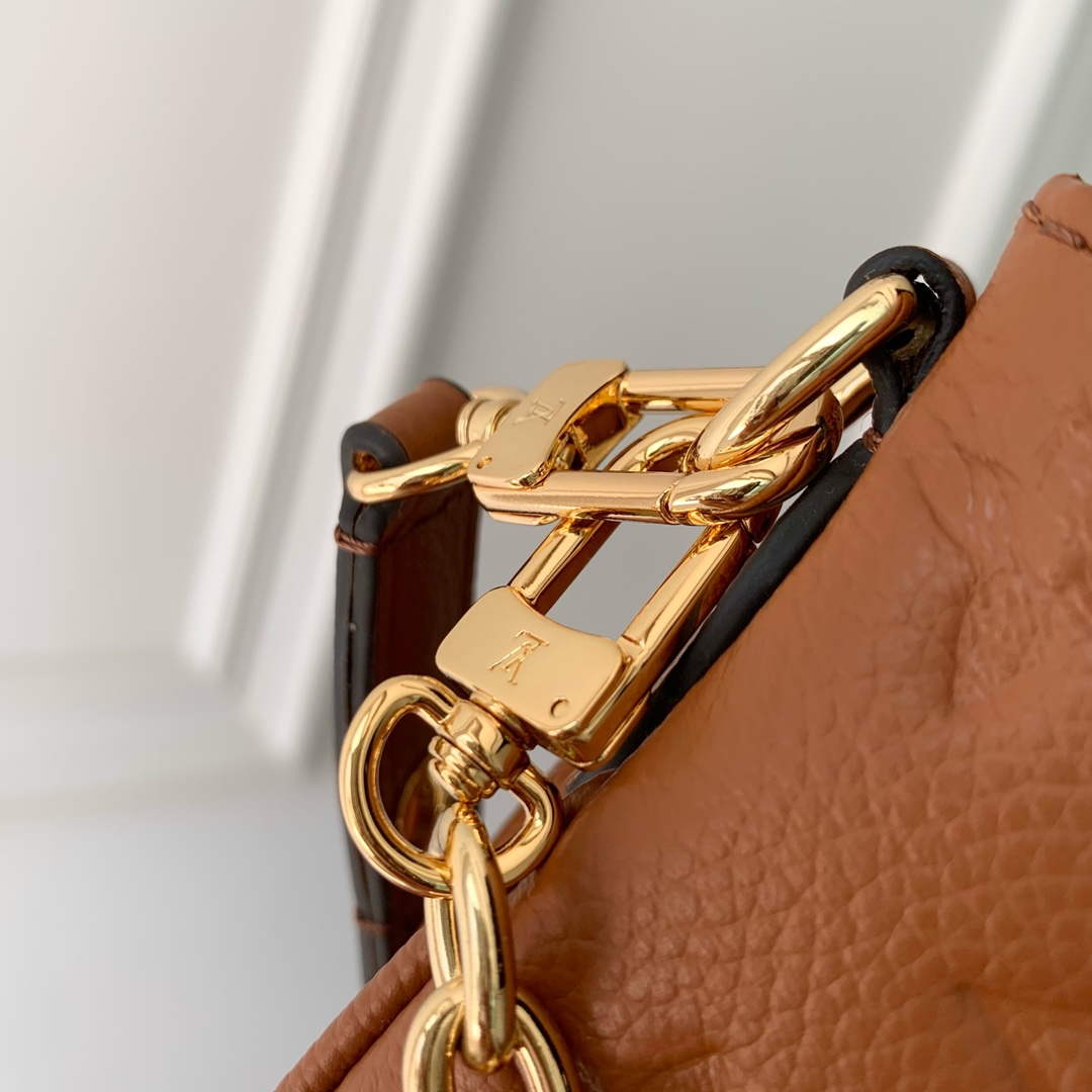 LV M11916 Louis Vuitton Liv Pochette Bag Cognac