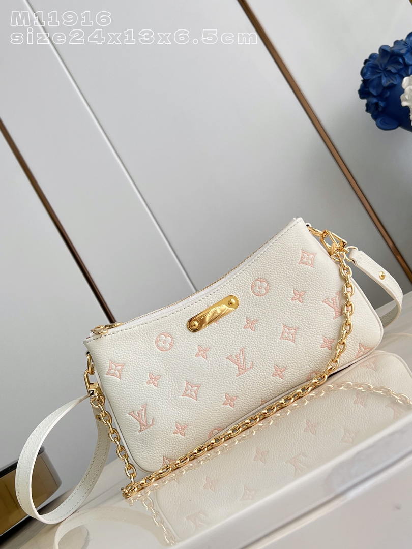 LV M11916 Louis Vuitton Liv Pochette Bag Monogram Beige