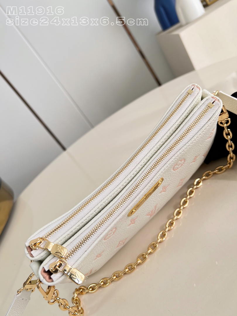 LV M11916 Louis Vuitton Liv Pochette Bag Monogram Beige
