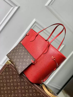 LV M12755 Louis Vuitton Neverfull MM Bag Epi Leather Red - Default Title - View 2