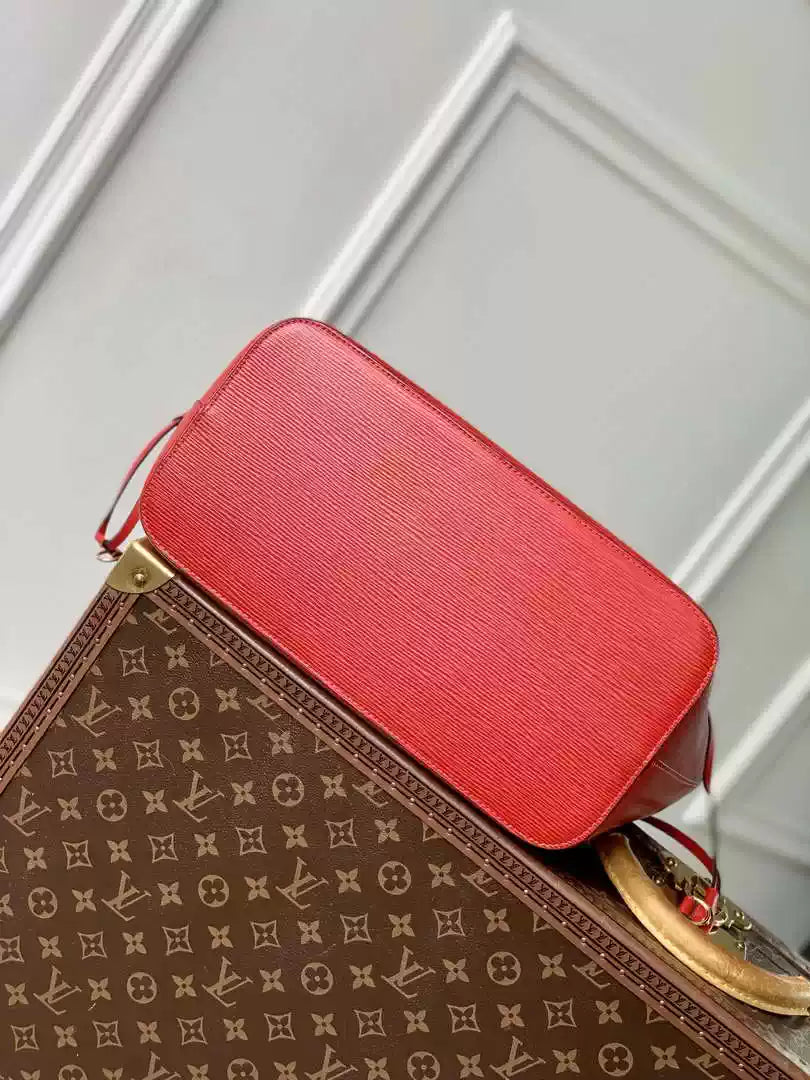 LV M12755 Louis Vuitton Neverfull MM Bag Epi Leather Red - Default Title - View 4